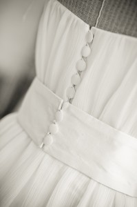 boutons dos robe de mariée