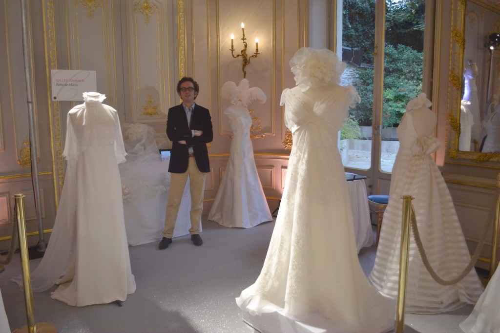 Les Coulisses du Mariage, Stand Gilles Zimmer, robes de mariée sur mesure